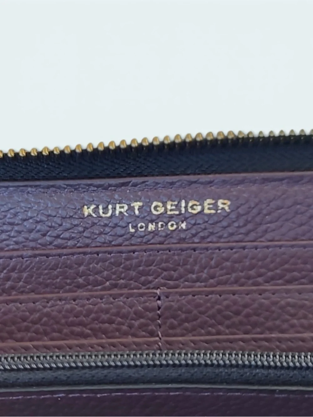 Kurt Geiger GUC Zip-Around Wallet - Deep Plum